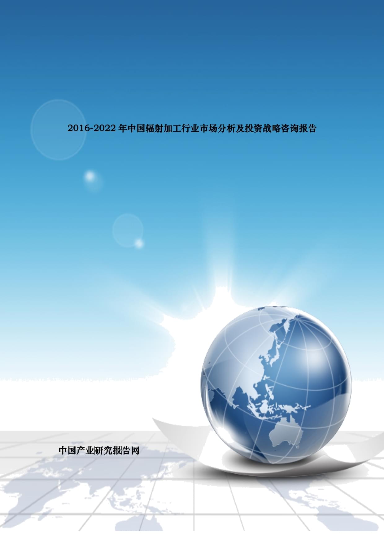 加工行業(yè)市場分析及投資戰(zhàn)略咨詢報告